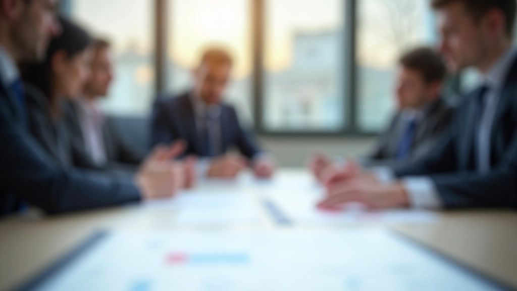 Besprechungsraum mit Finanzfachleuten, die Diagramme und Dokumente diskutieren, zeigt Budgetplanungsprozess