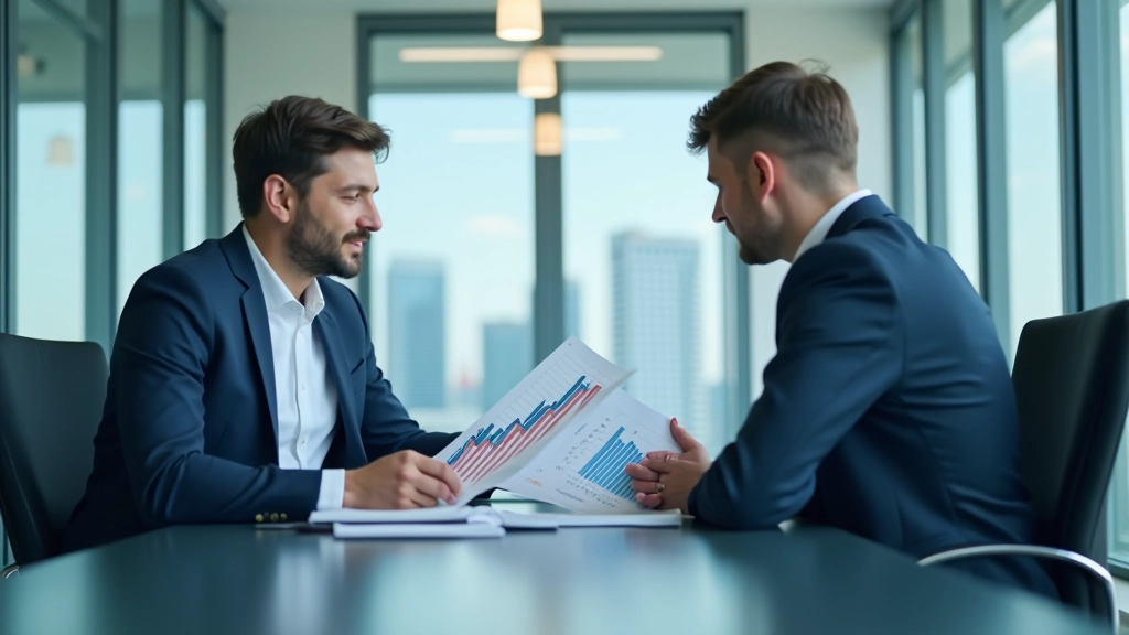 Modernes Analysten-Büro mit Budgetübersicht und Finanzberichten